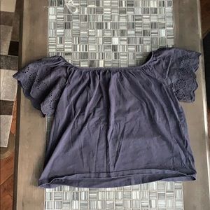 Navy off the shoulder top